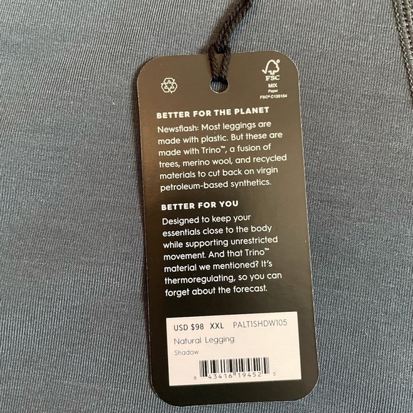 allbirds Women's Natural Legging in shadow - Picture 12 of 14